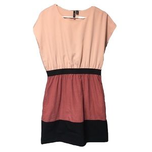 Pastel Pink Colorblock dress